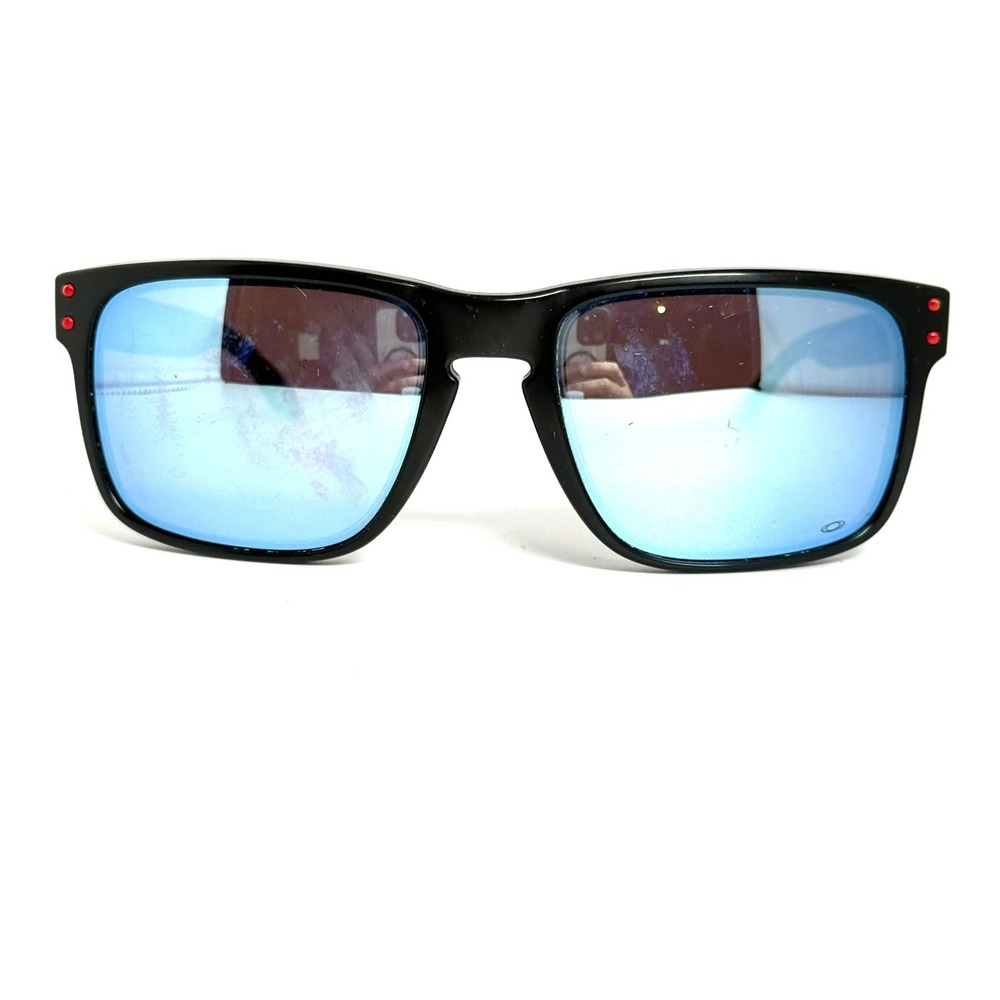 Oakley Holbrook NFL Edition Sunglasses Black Blue Mirror OO9102-N755 57mm